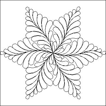 (image for) Hexagon Feather Star-L01222